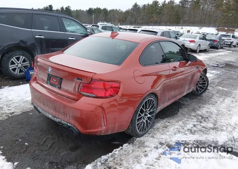 2019 BMW M2 Competition z USA, uszkodzony, nr VIN WBS2U7C51K7D42401